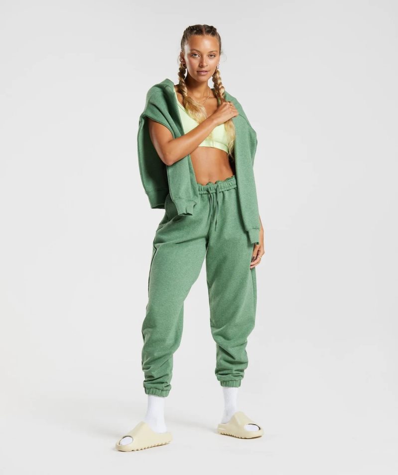 Women's Gymshark Rest Day Sweats Jogger Green | CA 0178A5